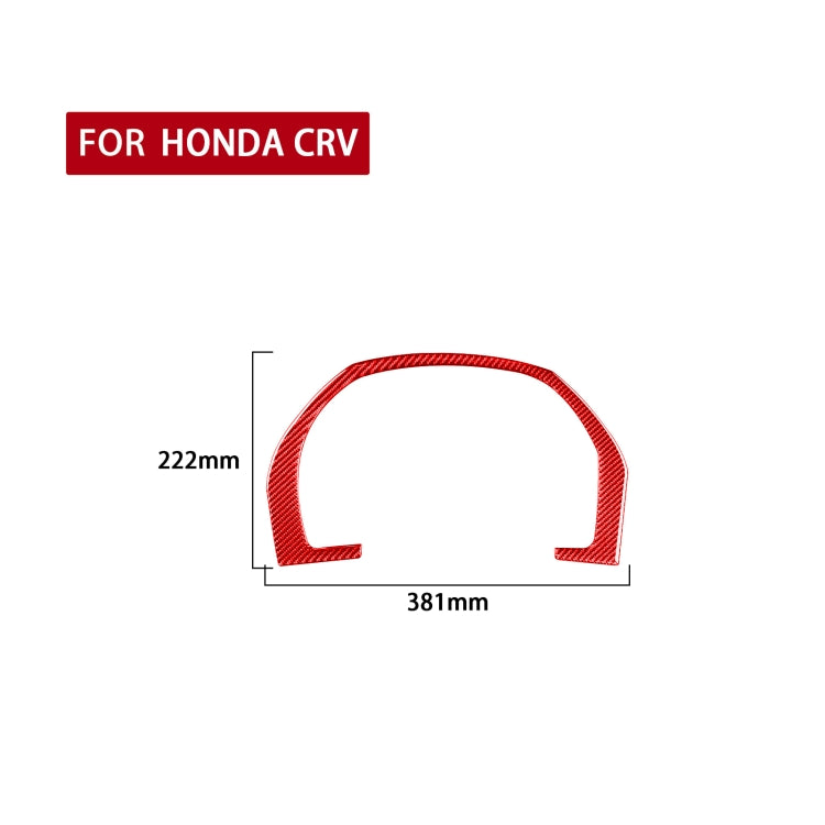 สำหรับ Honda CRV 2007-2011 คาร์บอนไฟเบอร์รถแดชบอร์ดกรอบตกแต่งสติกเกอร์ซ้ายและขวา Universal, Car Dashboard Frame