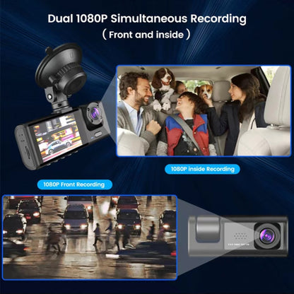 A1 3 เลนส์วิดีโอ HD Night Vision เครื่องบันทึกการขับขี่รถยนต์, A1