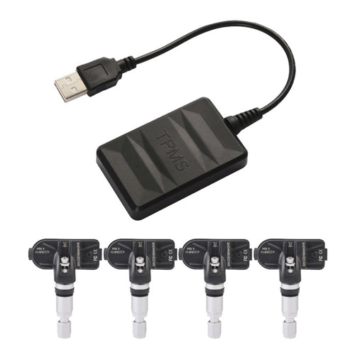 USB TPMS ระบบตรวจสอบแรงดันลมยาง Android พร้อมเซนเซอร์ภายในสำหรับเครื่องเล่นวิทยุติดรถยนต์เครื่องเล่นดีวีดี, with Internal Sensor