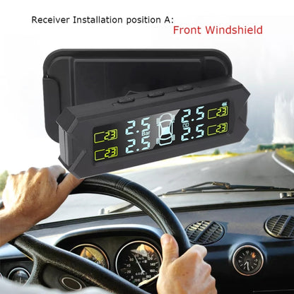 รถความแม่นยำสูงพลังงานแสงอาทิตย์ชาร์จระบบตรวจสอบความดันยาง TPMS, เซ็นเซอร์เสียงบี๊บในตัว, Built-in Beep Sensor