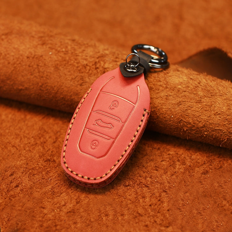 สำหรับ PEUGEOT รถ Cowhide หนังป้องกันกุญแจกรณี, For PEUGEOT