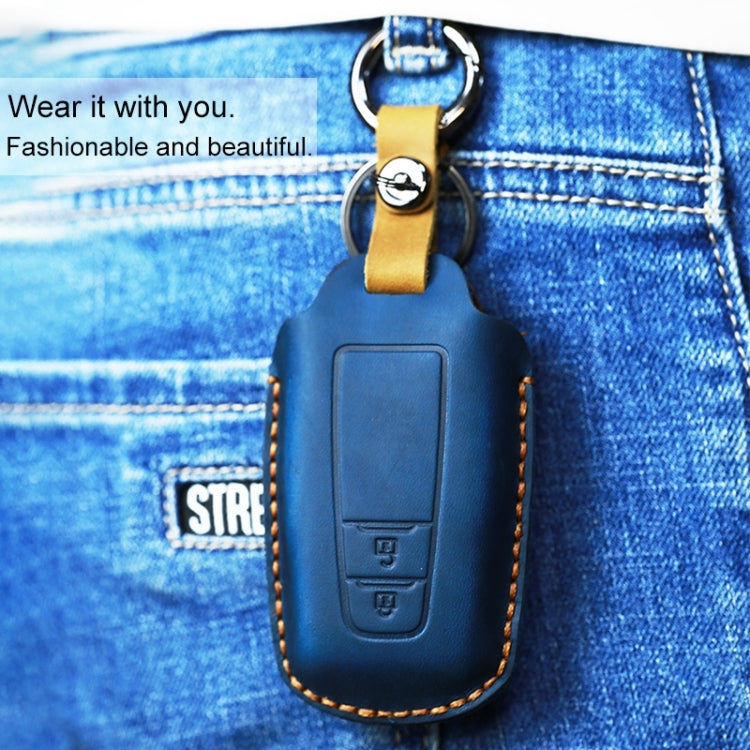 สำหรับรถโตโยต้าฝาครอบป้องกันกุญแจหนังหนังวัวรุ่นสองปุ่ม, For Toyota, Two Keys Version, For Toyota,Two Keys Version, For Toyota , Two Keys Version
