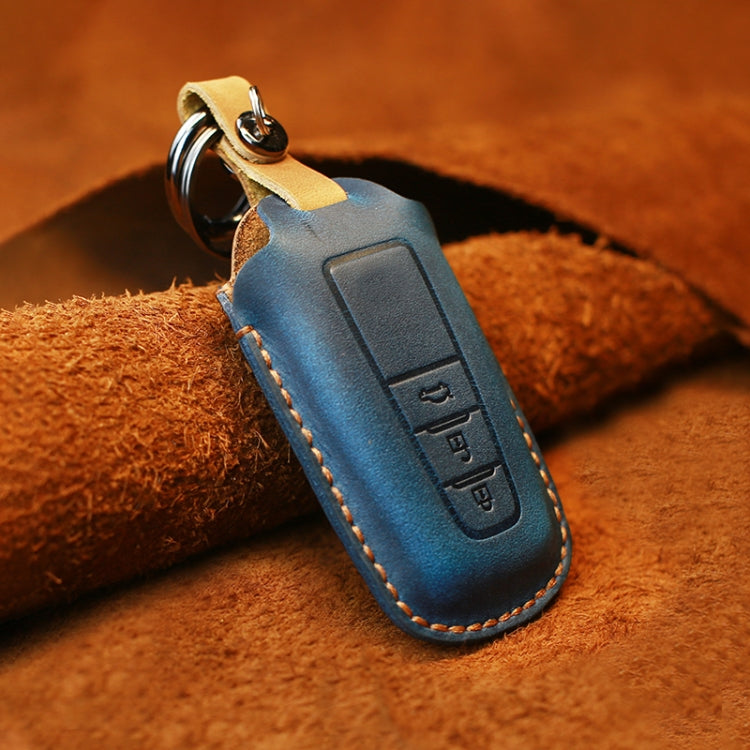 สำหรับรถโตโยต้าฝาครอบป้องกันกุญแจหนังหนังวัวรุ่นสามปุ่ม, For Toyota, Three Keys Version