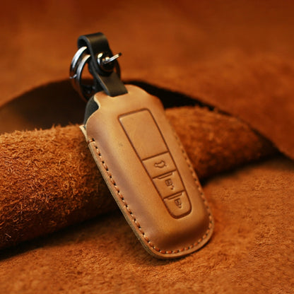 สำหรับรถโตโยต้าฝาครอบป้องกันกุญแจหนังหนังวัวรุ่นสามปุ่ม, For Toyota, Three Keys Version