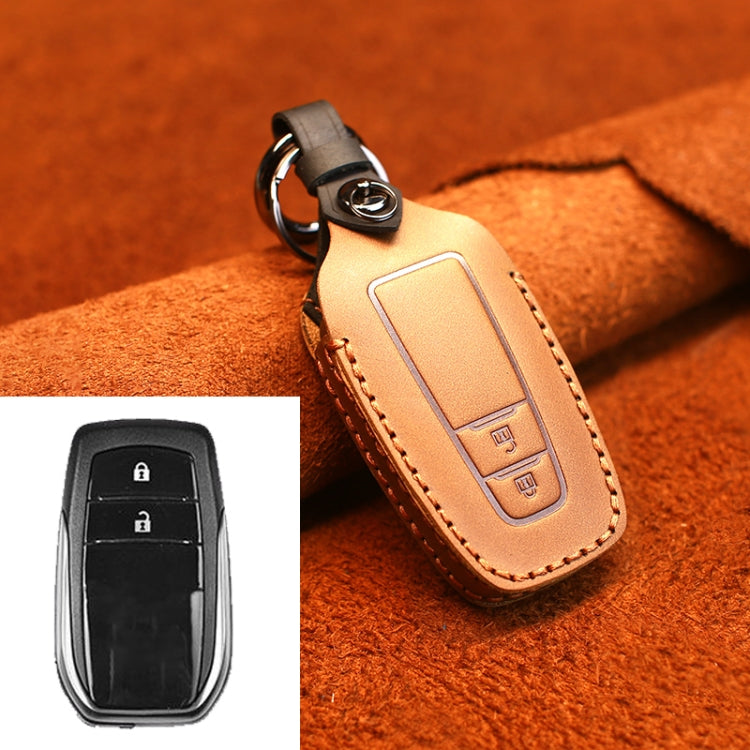สำหรับรถโตโยต้าฝาครอบป้องกันกุญแจหนังหนังวัวรุ่นสองปุ่ม, For Toyota,Two Keys Version, For Toyota, Two Keys Version