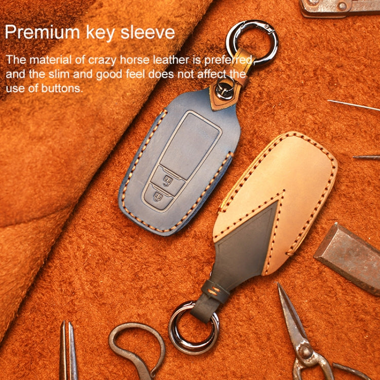 สำหรับรถโตโยต้าฝาครอบป้องกันกุญแจหนังหนังวัวรุ่นสองปุ่ม, For Toyota,Two Keys Version, For Toyota, Two Keys Version