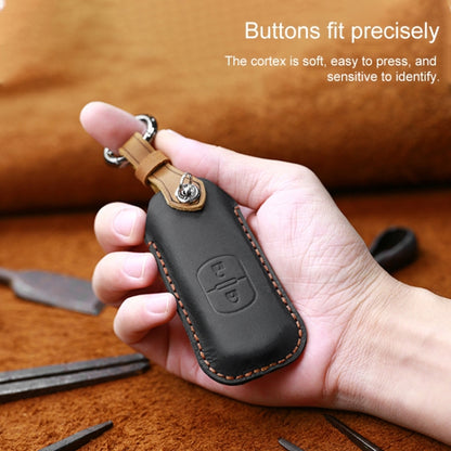 สำหรับมาสด้าเก่าสไตล์HallmoรถCowhideหนังป้องกันCover Key Case,2 ปุ่มรุ่น, Two Keys Version, For Mazda Old Style, For Mazda, For Mazda Old Style, Two Keys Version