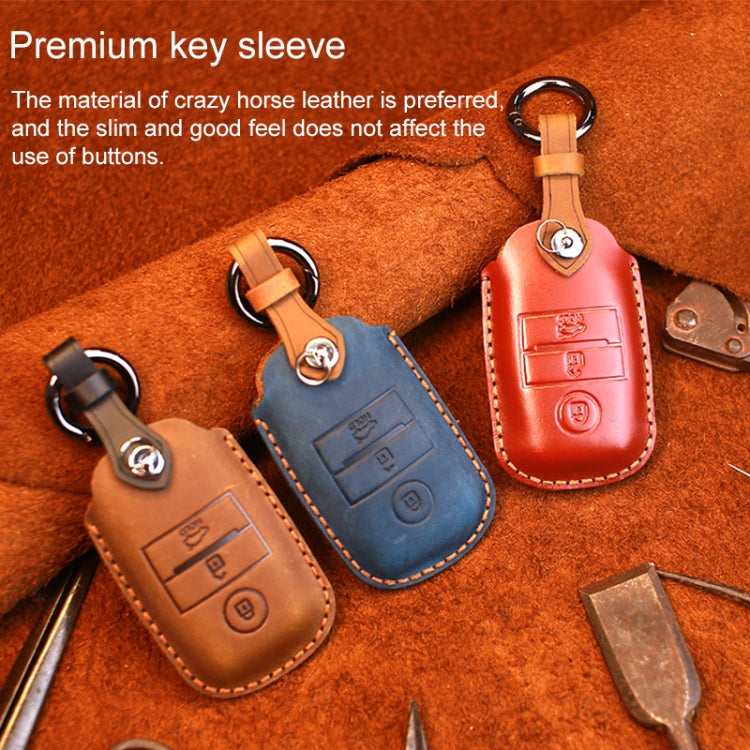สำหรับKiaรถสไตล์เก่าหนังCowhide Keyป้องกันCase, For Kia, For Kia Old Style