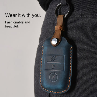 สำหรับKiaรถสไตล์เก่าหนังCowhide Keyป้องกันCase, For Kia, For Kia Old Style