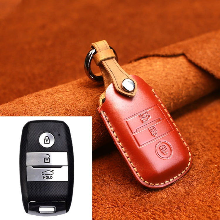 สำหรับKiaรถสไตล์เก่าหนังCowhide Keyป้องกันCase, For Kia, For Kia Old Style