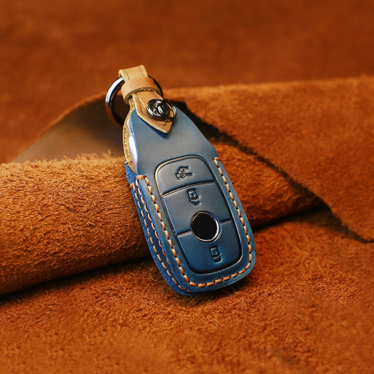 สำหรับ Mercedes-Benz รถสไตล์ใหม่หนัง Cowhide Key ฝาครอบป้องกัน Key Case, For Mercedes-Benz New Style
