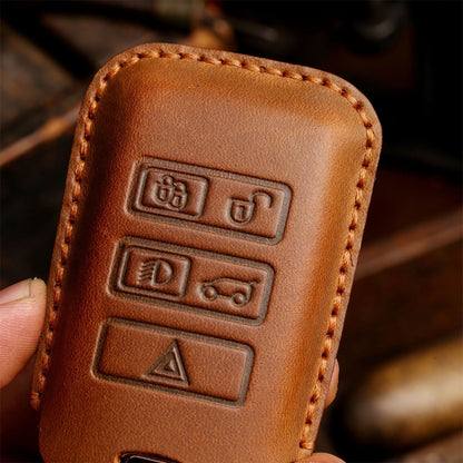 สำหรับ Land Rover รถ Cowhide หนังป้องกันกุญแจกรณี, For Land Rover