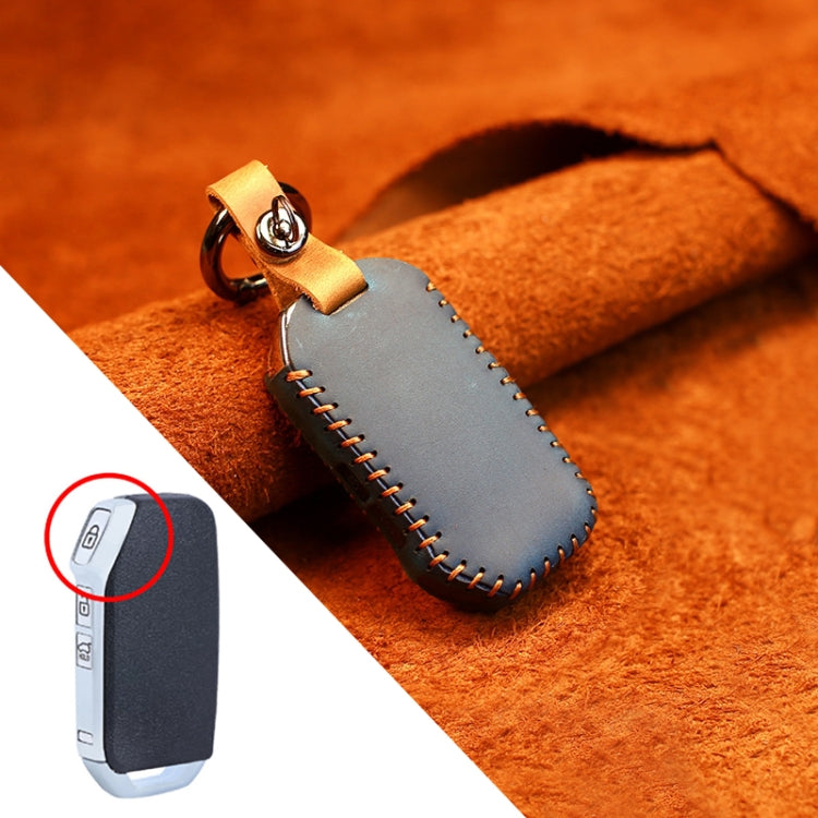 สำหรับ Kia รถ Cowhide หนังกุญแจฝาครอบป้องกันกรณีกุญแจรุ่นสี่เหลี่ยม, For Kia, Square Version