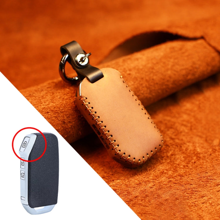 สำหรับ Kia รถ Cowhide หนังกุญแจฝาครอบป้องกันกรณีกุญแจรุ่นสี่เหลี่ยม, For Kia, Square Version