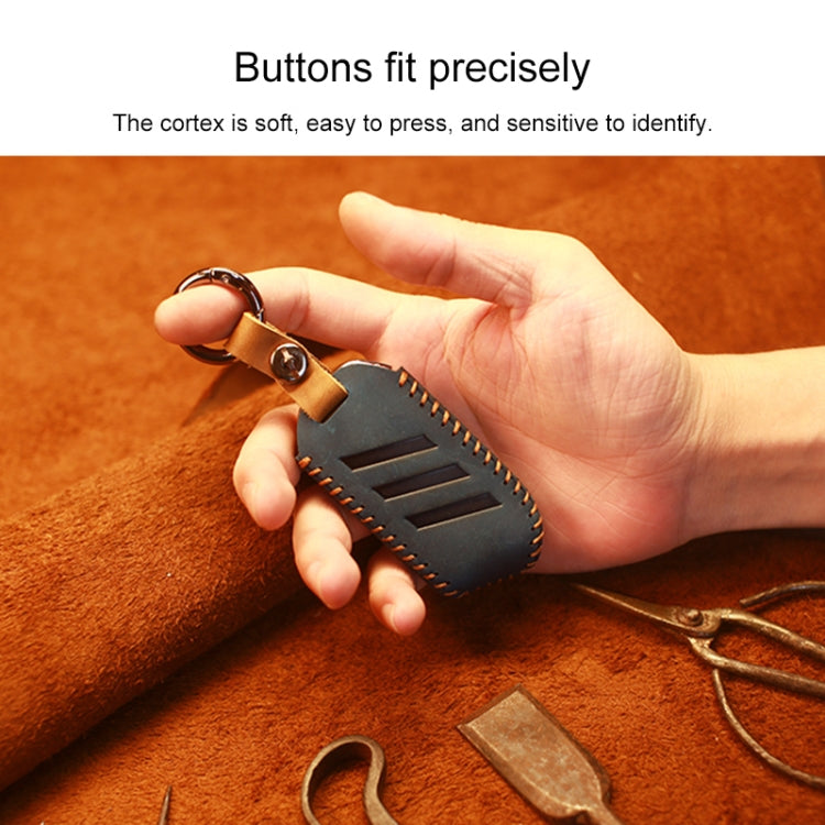 สำหรับ Kia รถ Cowhide หนังกุญแจฝาครอบป้องกันกรณีกุญแจ, รุ่นกลม, For Kia, Round Version