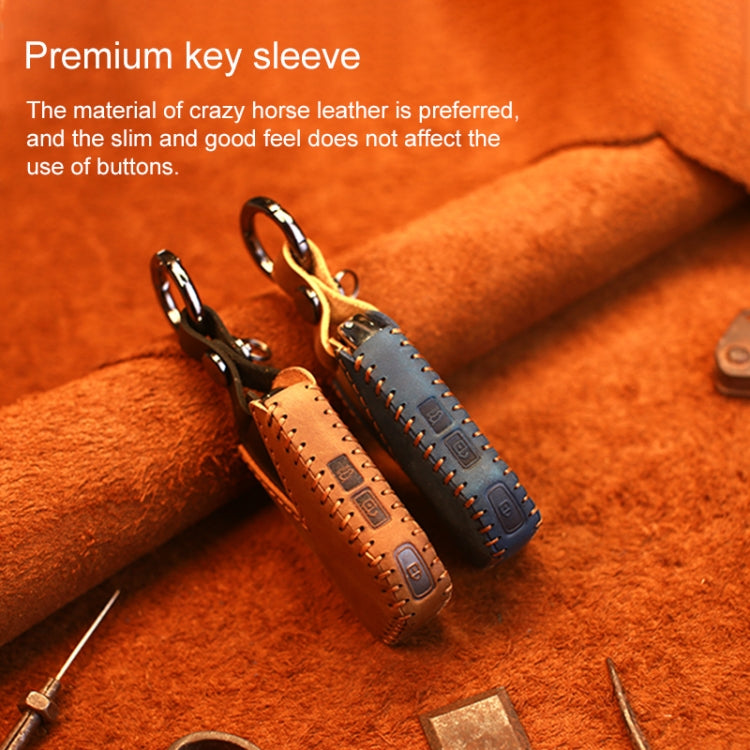 สำหรับ Kia รถ Cowhide หนังกุญแจฝาครอบป้องกันกรณีกุญแจ, รุ่นกลม, For Kia, Round Version