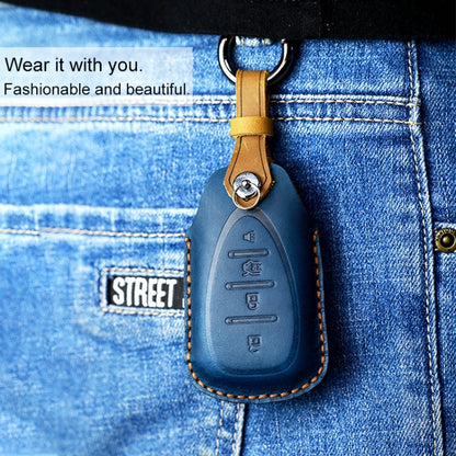 สำหรับรถเชฟโรเลตฝาครอบป้องกันกุญแจหนังหนังวัวรุ่นสี่ปุ่ม, For Chevrolet, Four Keys Version