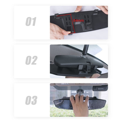 SHUNWEI SD-2415 กระจกมองหลังป้องกันแสงสะท้อนในรถยนต์ขนาด: 299 x 90 มม, 299 x 90mm