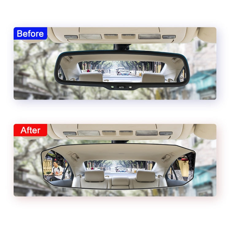SHUNWEI SD-2415 กระจกมองหลังป้องกันแสงสะท้อนในรถยนต์ขนาด: 299 x 90 มม, 299 x 90mm