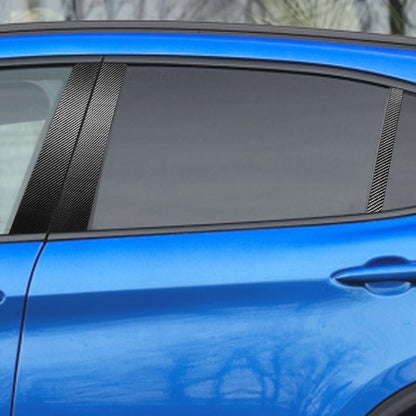 สำหรับ Alfa Romeo Giulia คาร์บอนไฟเบอร์รถ B/C/เสากลางประตูหน้าต่างสติกเกอร์ตกแต่ง, ซ้ายและขวา Universal, Door Window