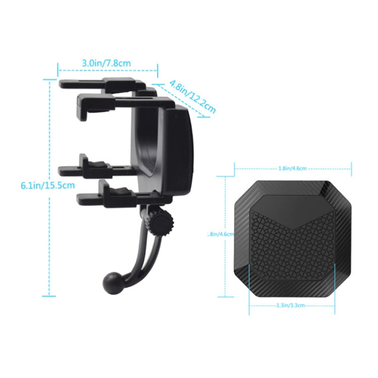 คาร์บอนไฟเบอร์ที่แข็งแกร่งแม่เหล็กรถกระจกมองข้างที่วางโทรศัพท์นำทาง, Carbon Fiber