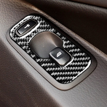 รถคาร์บอนไฟเบอร์ยกหน้าต่างสติกเกอร์ตกแต่งสำหรับวอลโว่ XC90 2003-2007, ไดรฟ์ซ้าย, Window Lift A, Left Drive