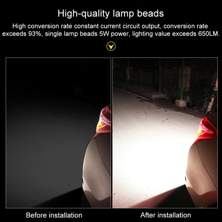 รถยนต์ LED Super Bright Eagle Eye ไฟถอยหลัง DC12V / 5W / 6000K / 650LM พร้อมการถอดรหัส, LED Super Bright  6000K