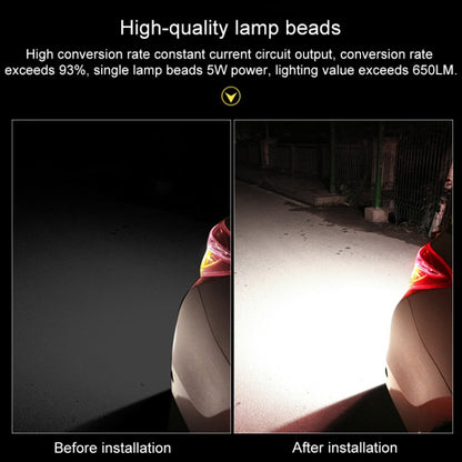 รถยนต์ LED Super Bright Eagle Eye ไฟถอยหลัง DC12V / 5W / 6000K / 650LM พร้อมการถอดรหัส, LED Super Bright  6000K