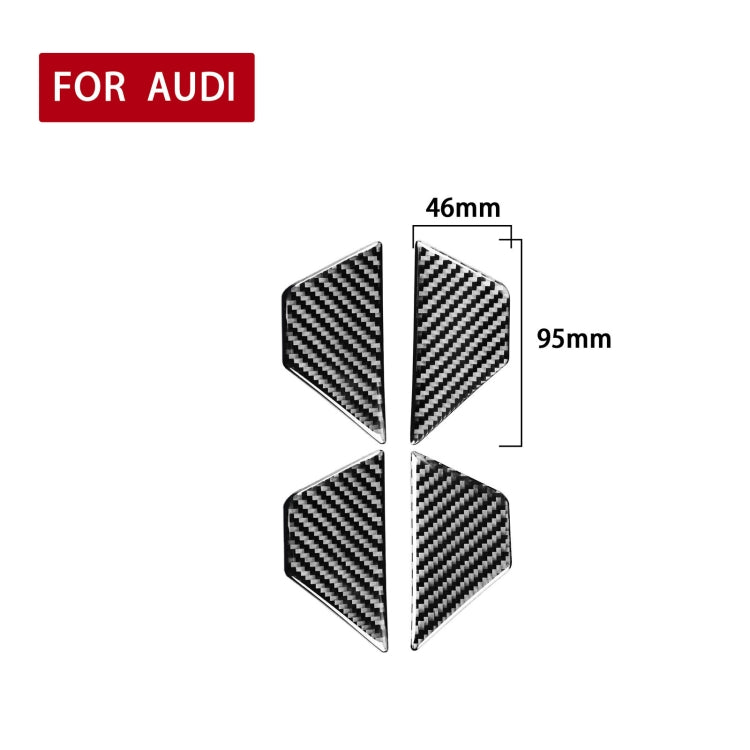 รถคาร์บอนไฟเบอร์ภายในประตูชามสติกเกอร์ตกแต่งสำหรับ Audi A6L / A7 2019-, ซ้ายและขวาไดรฟ์ Universal, Inner Door Bowl