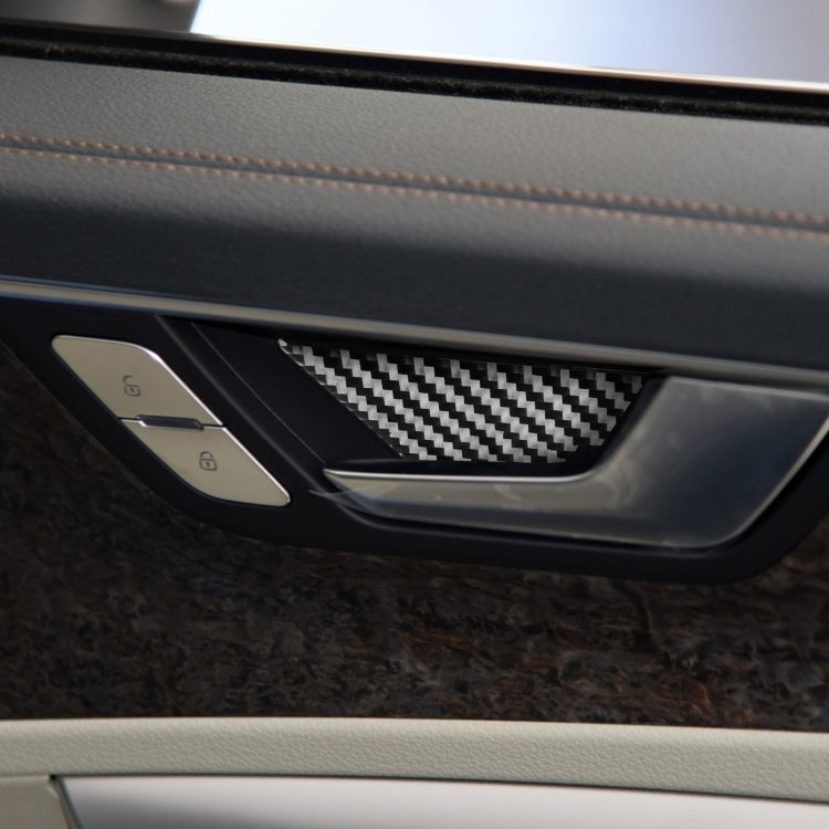 รถคาร์บอนไฟเบอร์ภายในประตูชามสติกเกอร์ตกแต่งสำหรับ Audi A6L / A7 2019-, ซ้ายและขวาไดรฟ์ Universal, Inner Door Bowl