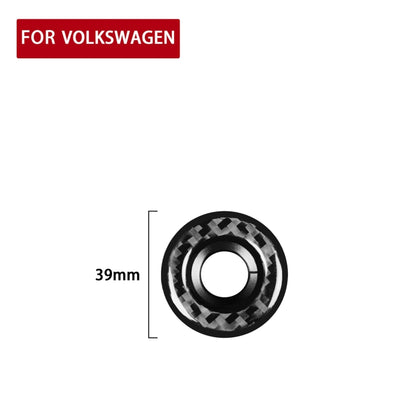 รถคาร์บอนไฟเบอร์แหวนจุดระเบิดสติกเกอร์ตกแต่งสำหรับ Volkswagen Beetle 2012-2019,ซ้ายและขวา Universal, Ignition Ring