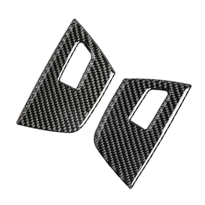 รถคาร์บอนไฟเบอร์กระจกหน้าต่างแผงควบคุม 3 สีสติกเกอร์ตกแต่งสำหรับ BMW G01 X3 2018-2020 / G02 X4 2019-2020,ไดรฟ์ซ้าย, Window Glass Control Panel 3-color
