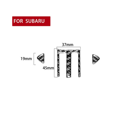 3 ใน 1 รถคาร์บอนไฟเบอร์ Central Air Outlet สติกเกอร์ตกแต่งสำหรับ Subaru BRZ / Toyota 86 2017-2019, ซ้ายและขวาไดรฟ์ Universal, Central Air Outlet
