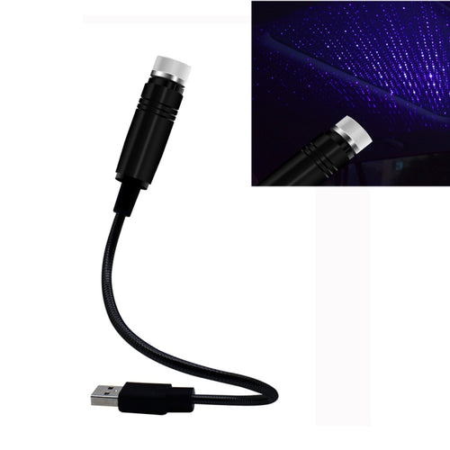 ไฟท่อโปรเจคเตอร์โดมดาว USB ในรถยนต์ รุ่นสว่างตลอดเวลา, Constantly Bright(Purple Blue)