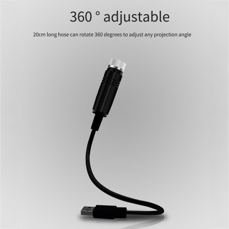 ไฟท่อโปรเจคเตอร์โดมดาว USB ในรถยนต์ รุ่นสว่างตลอดเวลา, Constantly Bright(Purple Blue)