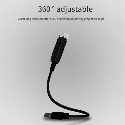 ไฟท่อโปรเจคเตอร์โดมดาว USB ในรถยนต์ รุ่นสว่างตลอดเวลา, Constantly Bright(Purple Blue)