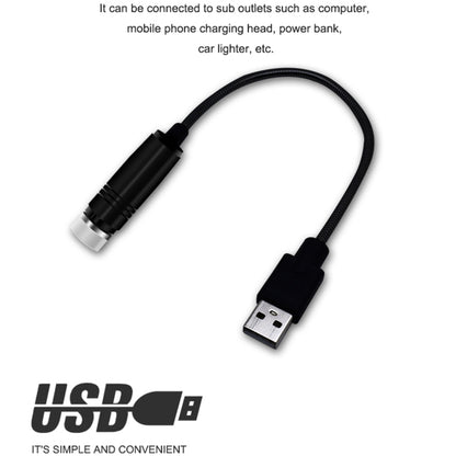 ไฟท่อโปรเจคเตอร์โดมดาว USB ในรถยนต์ รุ่นสว่างตลอดเวลา, Constantly Bright(Purple Blue)