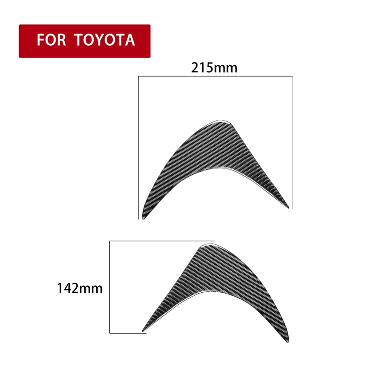 2 ชิ้น/เซ็ตคาร์บอนไฟเบอร์ไฟหน้ารถคิ้วสติกเกอร์ตกแต่งสำหรับ Toyota GT86/Subaru BRZ 2012-2016,DROP กาวรุ่น, For Toyota GT86 2012-2016,Front