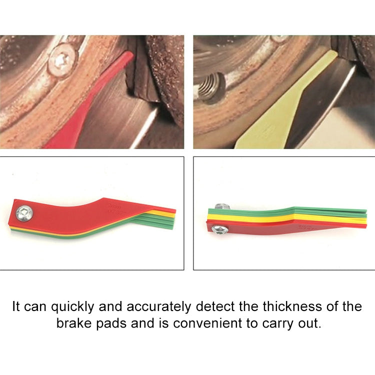 เครื่องมือวัดความหนาของไม้บรรทัดผ้าเบรครถยนต์, Car Brake Pad Scale Ruler