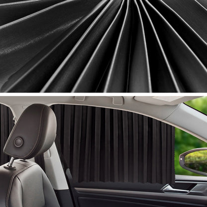 2 ชิ้นรถยนต์ม่านบังแดดรถยนต์ฝาครอบกระจกหน้ารถสำหรับที่นั่งด้านหลัง, Rear Seat, Black, Rear Seat, Gold, Rear Seat, Silver