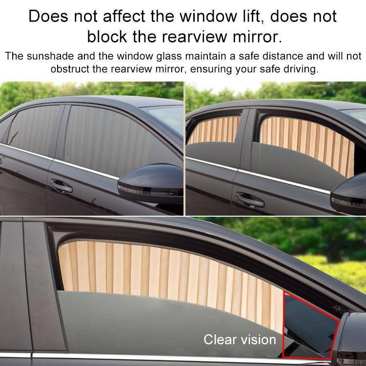 2 ชิ้นรถยนต์ม่านบังแดดรถยนต์ฝาครอบกระจกหน้ารถสำหรับที่นั่งด้านหลัง, Rear Seat, Black, Rear Seat, Gold, Rear Seat, Silver