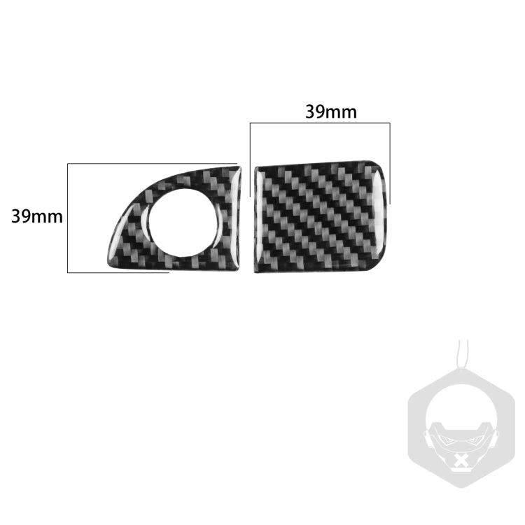 คาร์บอนไฟเบอร์รถ Co-PILOT Storage Handle สติกเกอร์ตกแต่งสำหรับ Dodge Challenger 2015 ตอนนี้ซ้ายขับรถ, Co-pilot Storage Handle