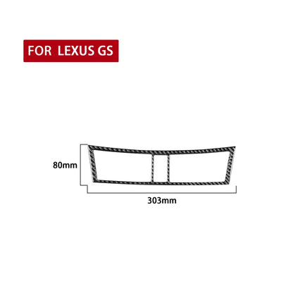 คาร์บอนไฟเบอร์รถ Central Control Air Outlet ตกแต่งสติกเกอร์สำหรับ Lexus GS 2006-2011, ซ้ายและขวา Universal, Central Control Air Outlet