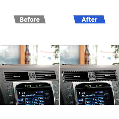 คาร์บอนไฟเบอร์รถ Central Control Air Outlet ตกแต่งสติกเกอร์สำหรับ Lexus GS 2006-2011, ซ้ายและขวา Universal, Central Control Air Outlet