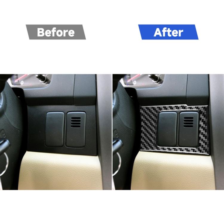 2 ชิ้น/เซ็ตคาร์บอนไฟเบอร์รถ Central Control Card กล่องแผงสติกเกอร์ตกแต่งสำหรับ Honda CRV 2007-2011, ไดรฟ์ซ้าย, Central Control Card Box ,Left Drive
