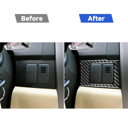 2 ชิ้น/เซ็ตคาร์บอนไฟเบอร์รถ Central Control Card กล่องแผงสติกเกอร์ตกแต่งสำหรับ Honda CRV 2007-2011, ไดรฟ์ซ้าย, Central Control Card Box ,Left Drive