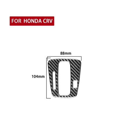 คาร์บอนไฟเบอร์รถตัวบ่งชี้เกียร์กรอบตกแต่งสติกเกอร์สำหรับฮอนด้า CRV 2007-2011,ไดรฟ์ซ้าย, Gear Indicator Frame,Left Drive