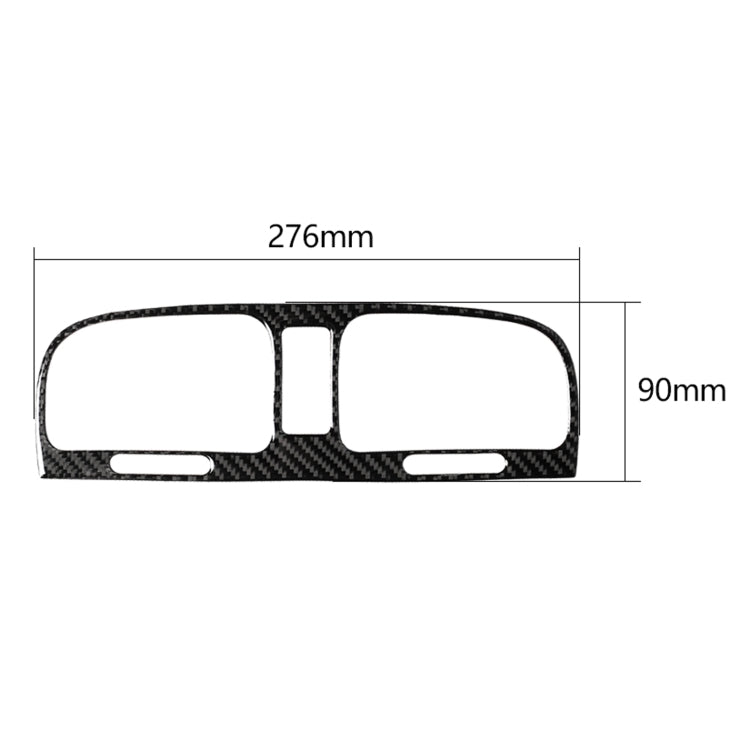 คาร์บอนไฟเบอร์รถกลาง Air Outlet สติกเกอร์ตกแต่งสำหรับ Volkswagen Golf 6 2008-2012, Middle Air Outlet