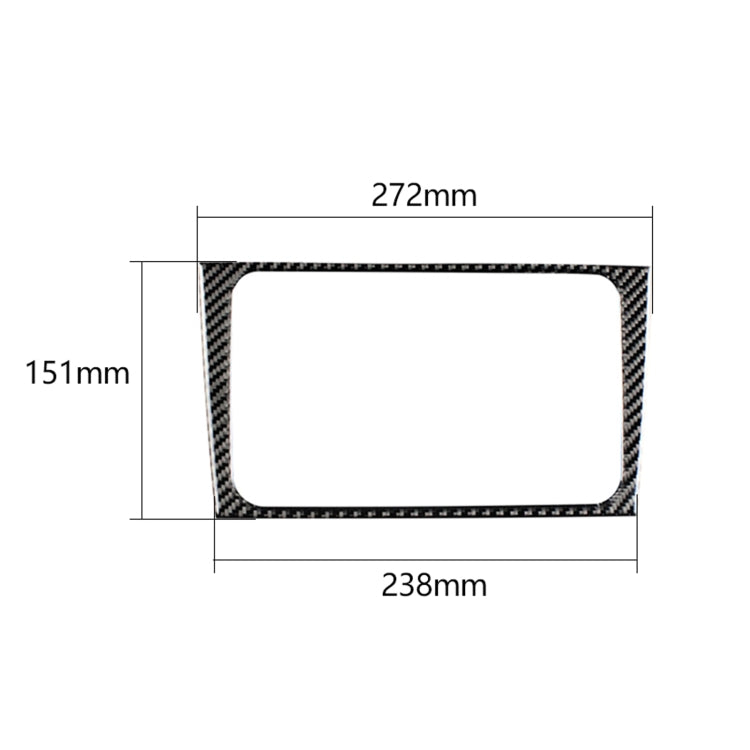 คาร์บอนไฟเบอร์รถ CD แผงสติกเกอร์ตกแต่งสำหรับ Volkswagen Golf 6 2008-2012, CD Panel