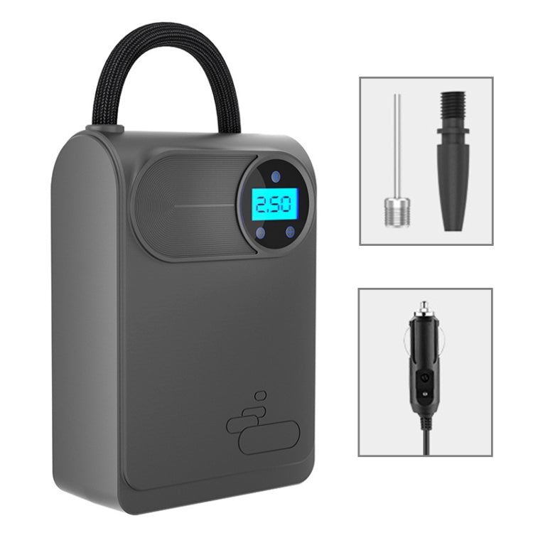 เครื่องสูบลมยางรถยนต์แบบพกพา 12V สไตล์: รุ่นจอแสดงผลดิจิตอล, Digital Display Version